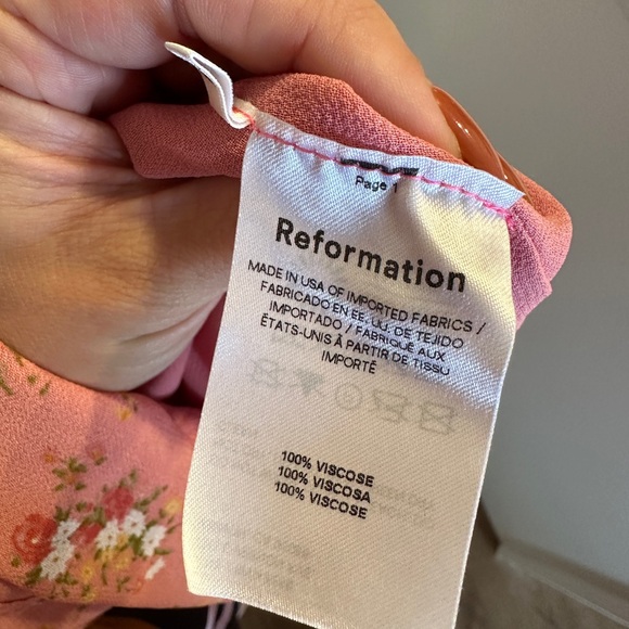 Reformation Arta Dress, color Rosato, size 8 - Picture 4 of 10